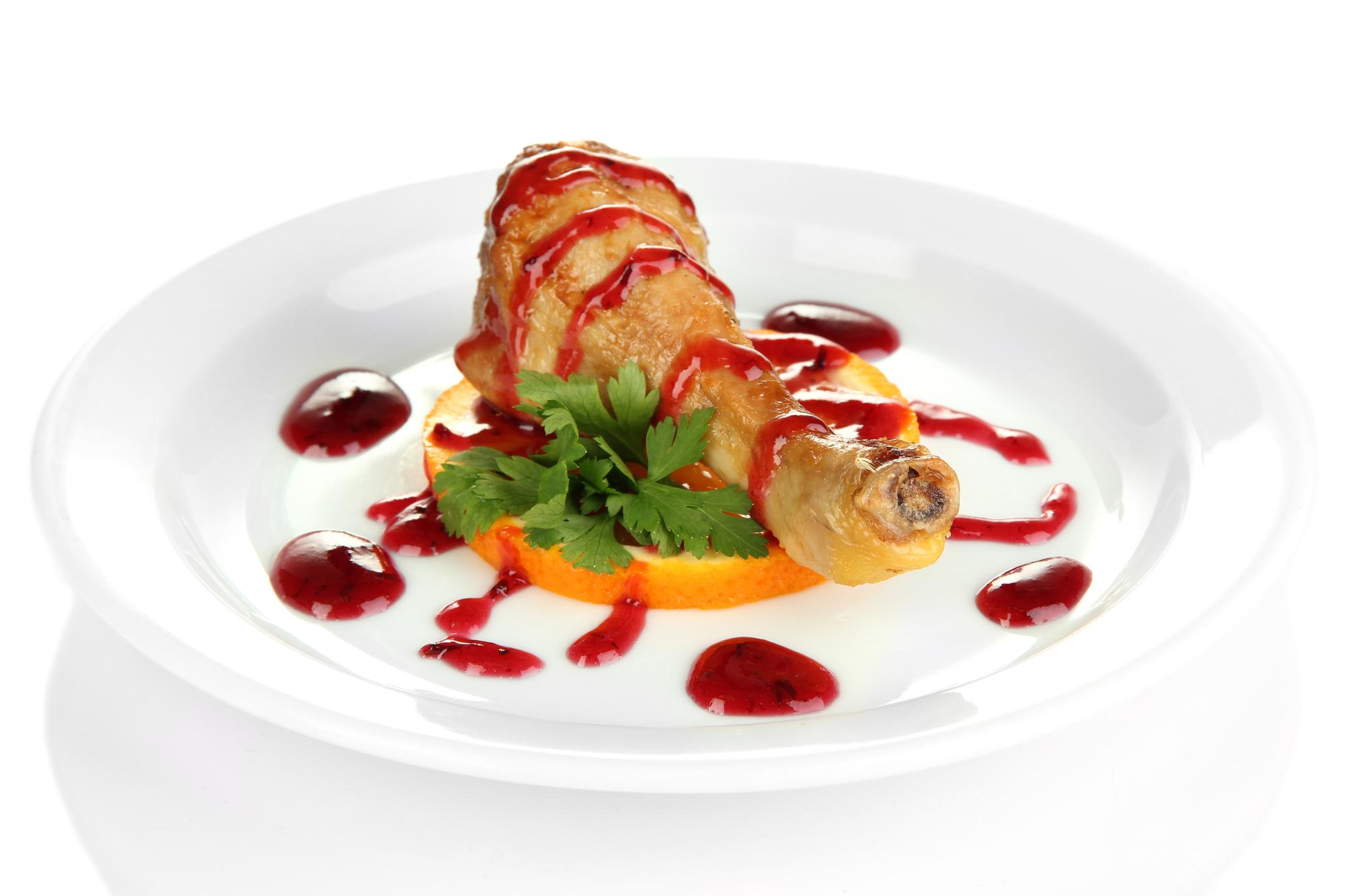 Plated seasonal menu from online lesson